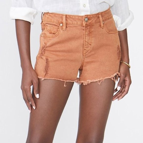 Adobe Orange Stella Denim Shorts - Picture 1 of 3